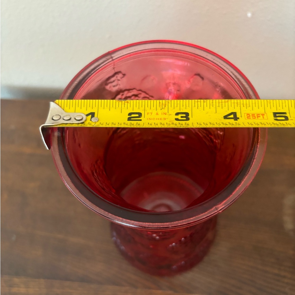 AEG Luxe Elegant Red Glass Vase - Picture 9 of 9